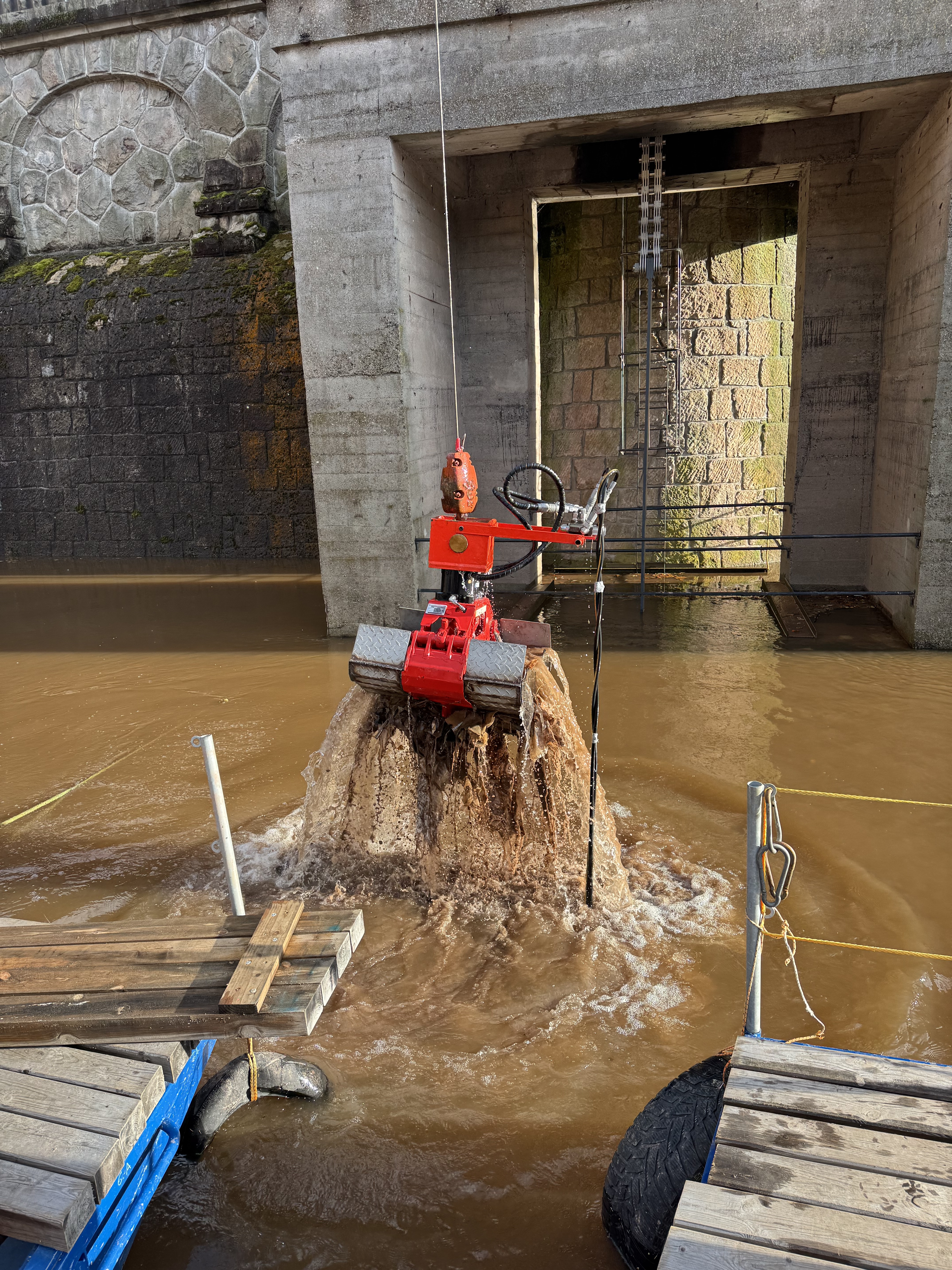 Těžba zahrnovala i drobnější naplaveniny